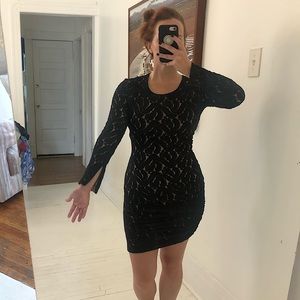 ALC LBD with zippers on the sleeves and side.